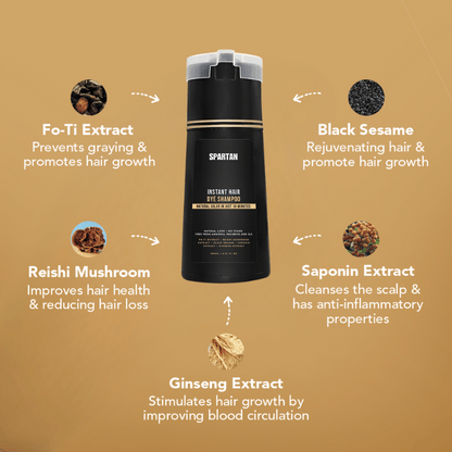 SPARTAN- Instant Hair Dye Shampoo
